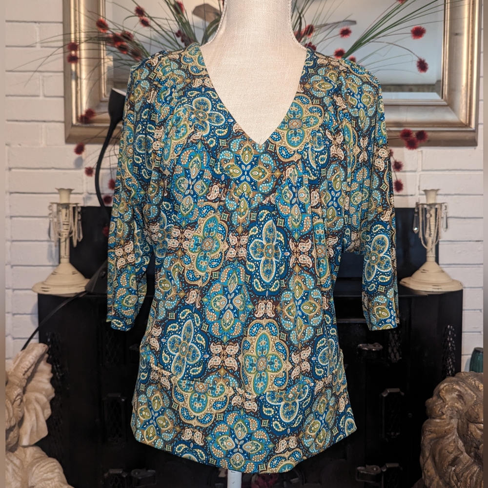 🔥Cha Cha Vente Paisley Print Top